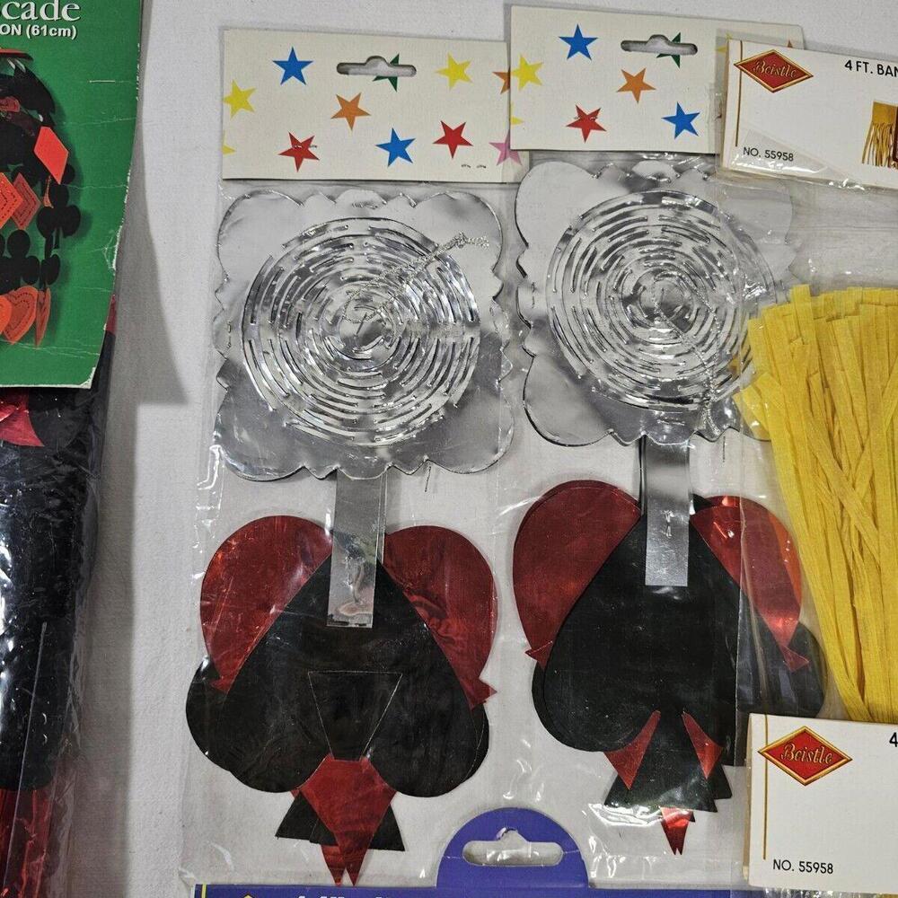Vintage Casino Party Theme Night Decorations. 80's 90's Game Night Poker - Picture 3 of 8